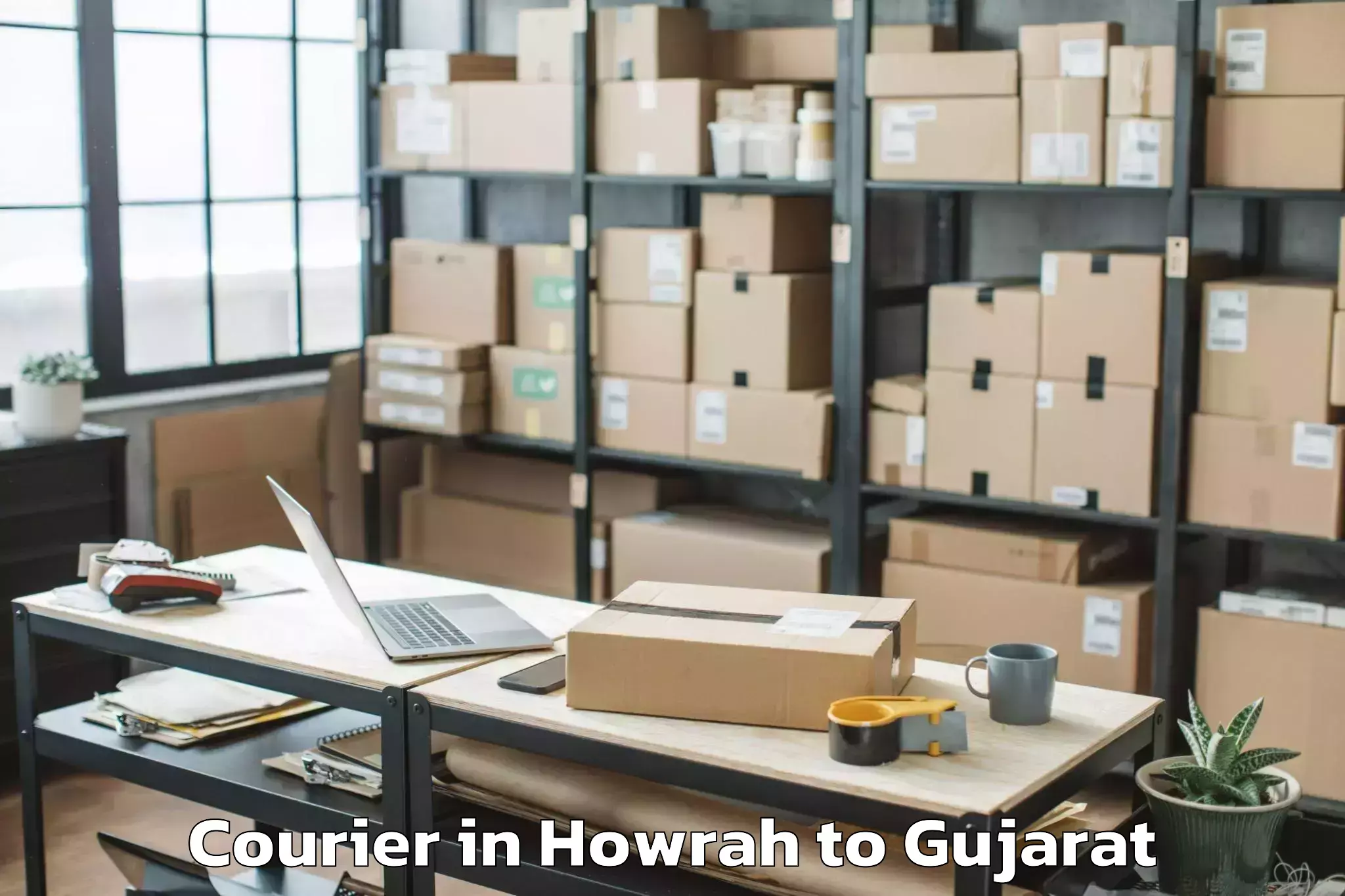 Howrah to Shri Govind Guru University Go Courier Booking